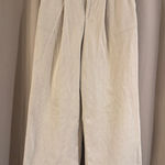 Women’s Dazy Cream Corduroy Wide Leg Pants Size M Photo 0