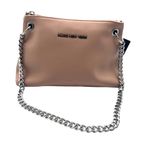 Marc New York  Chain Strap Faux Leather Crossbody Bag Blush Pink Zipper Closure Photo 3