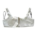 Miss Circle Crop Knit Bralette Tank Top Night Out Size Large White NEW NWT Photo 1