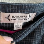 Nanette Lepore NWT Nanette Leopore Geometric Plaid Navy Business Casual Pants Legging Office M Photo 1