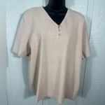 Liz Claiborne  Short Sleeve V Neck Sweater Size XL EUC Photo 0
