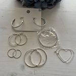 Forever 21 New Hoop Earrings plus Silver Tone Fashion Jewelry lot Photo 0