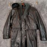 wilson's leather Wilson Leather Vintage Lined Hooded Full Zip Heavy Winter Womens Medium Photo 3