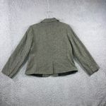 L.L.Bean Herringbone Tweed Blazer Jacket Women Medium Petite Wool Silk 2 Button Photo 3