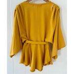 Free People Neptune Square Boho Wrap Tunic in Sun Yellow Size X-Small Preloved Photo 6