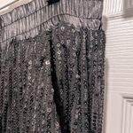 WHY Dress Black Sequin Joggers NWT New Years Eve Party Pants Small Sparkle Photo 9