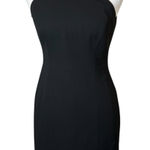 Cache Vtg  Halter Cocktail Little Black Dress Size 2 Party Event Evening Dinner Photo 0