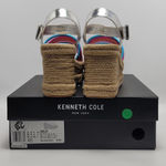 Kenneth Cole Shelby Espadrille Platform Wedge Sandals Metallic Multi Size 8.5 M Photo 5