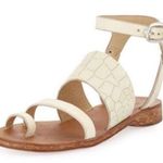 Rag and Bone  crocodile print shoes strappy leather sandals  size 40 / 8 Photo 0