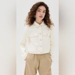 Good American  Women's Committed To Fit Jacket in Cloud White Size Medium NWT Photo 13