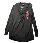 Studio Ghibli Spirited Away No Face Hooded Open Front Cardigan Size Medium Black Photo 1