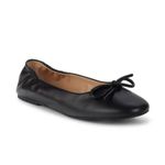 Saks 5th Avenue Saks Fifth Avenue Cameron Black Leather Ballet Flats size 8.5 Coquette Photo 5