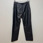 House Of CB  Black Leather Pants Size Large Tall High Rise NWOT Photo 5