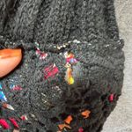 Artsy Mohair Wool Blend Jacket Boutique Coat Crochet Lace Detail Large Boho Black Size undefined Photo 2