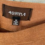 Anthropologie 4S13NNAI Brown Camel Ribbed Wide Leg Pull Up Pants Size M Photo 7