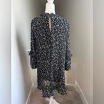 ZARA Women's Black Ditsy Floral Print Long Sleeve Mini Dress Size XS Photo 1