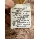 Ny Collection Tan Slouchy Waffle Knit Sweater Neutral Relaxed Fit Cozy Office Photo 7