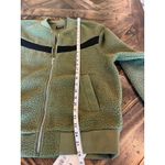 Zyia Active Olive Flying V Full Zip Fleece Jacket Women Large Preppy Fall Comfy Green Photo 5