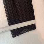 Mud Pie  Women Black Casual see through mesh lace Pants chevron print MEDIUM #83 Photo 4