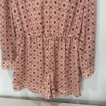 Avec Les Filles  Geometric Print Long Sleeve Romper Size Medium EUC Photo 2
