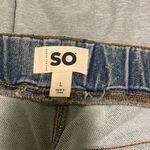 SO Stripe Contrast Drawstrings Waist Jeans Photo 2