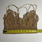 Tan Lace Bralette with Double Straps | Boho Style | Adjustable Photo 5