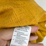 Madewell NEW Mustard Yellow Wrap Tie Top Photo 5