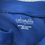 Cabana Life Navy/Gold Embroidered Ruched Rash Guard Photo 9