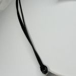 Chico's  Striped Slab Pendant on Black Cord and Silver Tone Necklace ✨ Photo 8