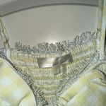 Love Shack Fancy  Yellow Checkered Dress Clarine Linen Gingham Bow Dress size 6 Photo 4