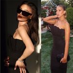 NWT Sau Lee Noah Black Long Gown Dress Size US 2 Photo 3