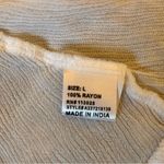 Love Peace Lazy Days Women’s White Long Sleeve Sheer Embroidered Blouse Size L Size L Photo 6