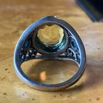 Golden Quartz Sleeping Beauty Turquoise Sterling Silver Ring Size 7 Photo 4