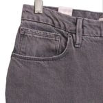 Good American  90s Duster Straight Leg Jeans Charcoal Black Faded Denim 10/30 New Photo 2