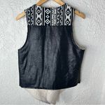 Flying Tomato | Western BOHO Faux Leather Sherpa Vest Size L Photo 1