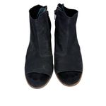 Lucky Brand Keteera Black Leather Open Toe Cut Out Ankle Bootie Boot Size 7 Photo 4