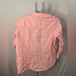 Sigrid Olsen  light pink 100% Linen Button Down Shirt Size Large Photo 6
