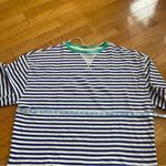 Free People Classic Striped Oversized Crewneck / Sand Dollar Combo Photo 6