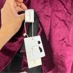 Commense Velvet Zipper Slim Tank Dress Burgundy Halter Mini . Size Small Red Photo 10