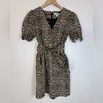 Marissa Webb Collective Carly Leopard Cheetah Mini Dress size 2 $398 Brown Photo 13