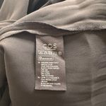 COS Pleated Detail Midi Shift Dress Black Sz 12 Photo 5