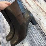 Tommy Hilfiger Vintage  Brown Leather Square Toe Heeled Booties​​​ Photo 8
