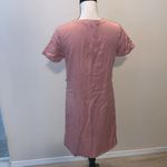 C&C California  pink v-neck short sleeve button down midi dress Photo 5