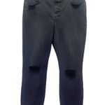 Good American NWT  Good Legs Step Hem Distressed Jeans Black141 Size 10 | Fits 16 Photo 2