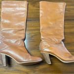 Frye Vintage Tan Camel 100% Leather Knee High Boots Womens 6 Photo 8