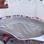 Nordstrom Y2K 70’s Style Polka Dot & Striped Multicolor Tote Bag Photo 4