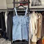 ALLSAINTS  Elsie Denim Mini Dress Blue Button Front Sleeveless Photo 7