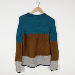 See By Chloe See By Chloé Brown & Blue Wool Color Block Sweater Photo 2