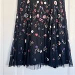 Needle & Thread  • Floral Ombré Embellished Tulle Midi Dress black beaded Photo 9