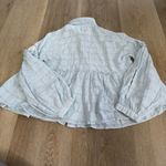 ZARA Embroidered Blue Baby Doll Top Photo 5